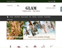 Tablet Screenshot of glam.sk